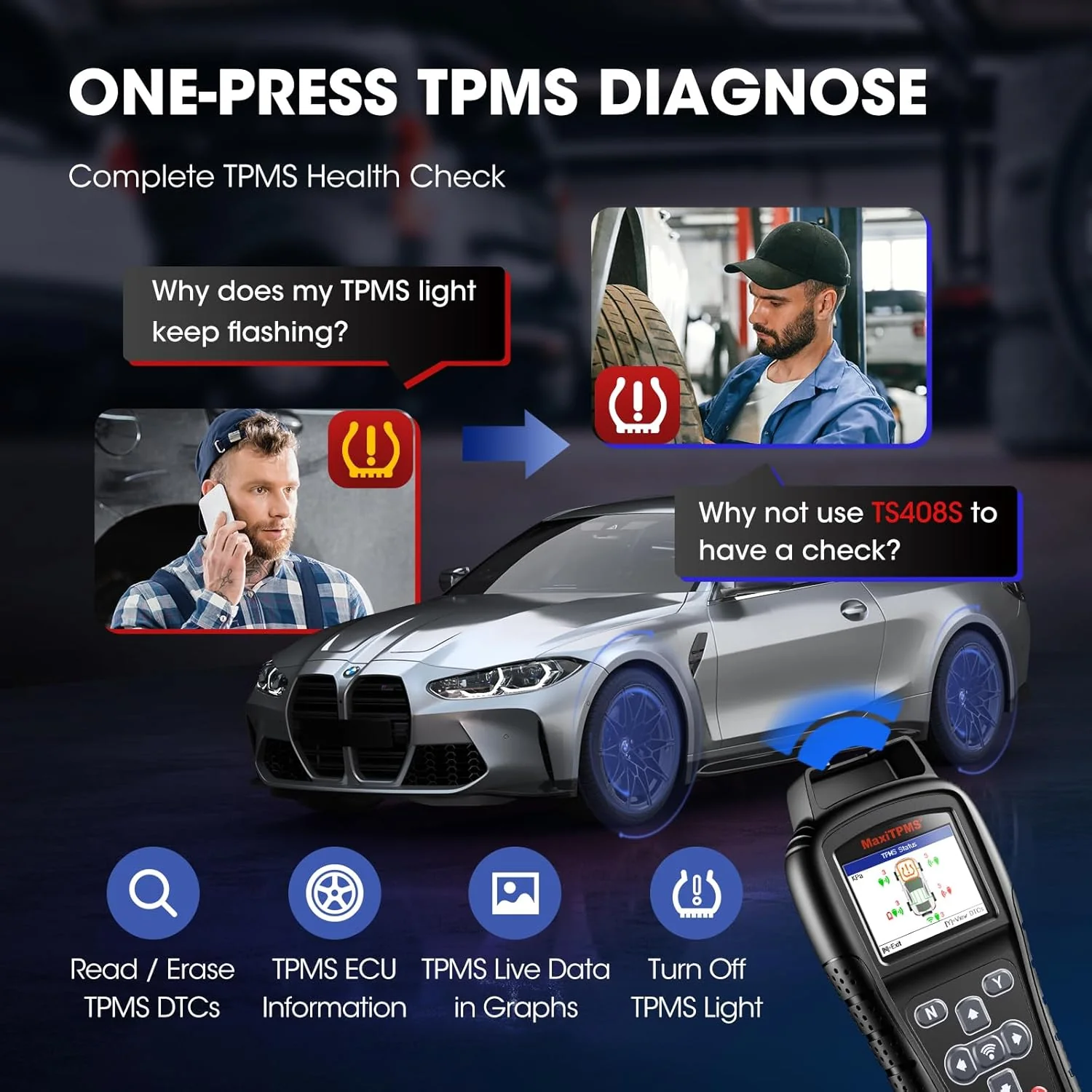 MaxiTPMS TS408S - Image 8